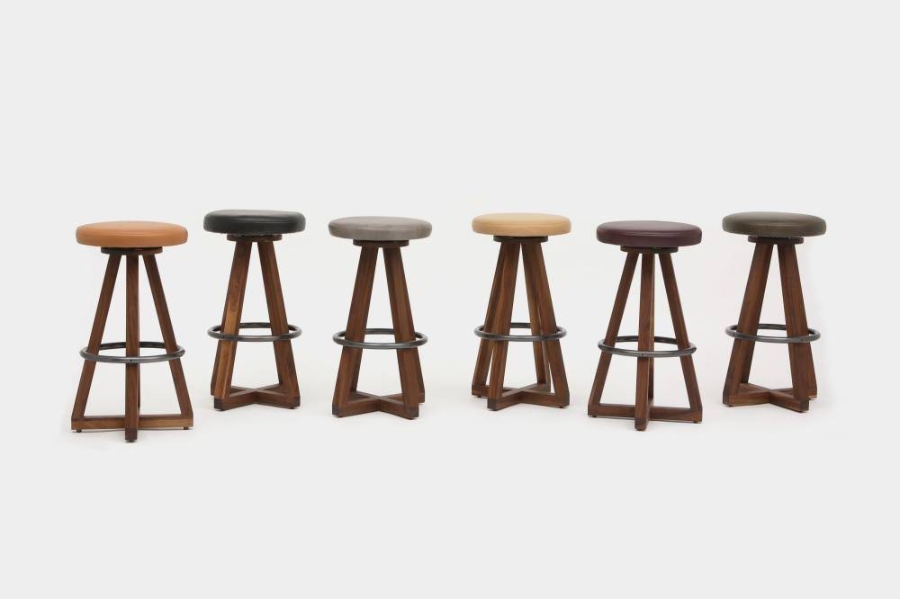Bleached White Oak Stool G838