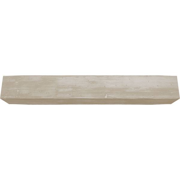 Sandblasted Faux Wood Fireplace Mantel, White Washed O3161