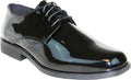 Black Patent Wrinkle Free Dress Shoe D8283