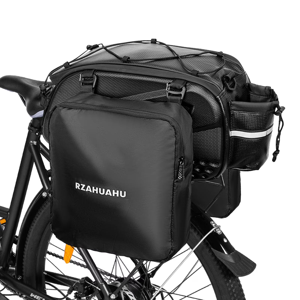 Waterproof Rear Seat Bike Bag with Side Hanging Bags C863