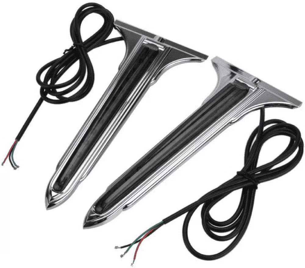 LED Chrome Saddlebag Accent Lights with Smoked Lens P3518