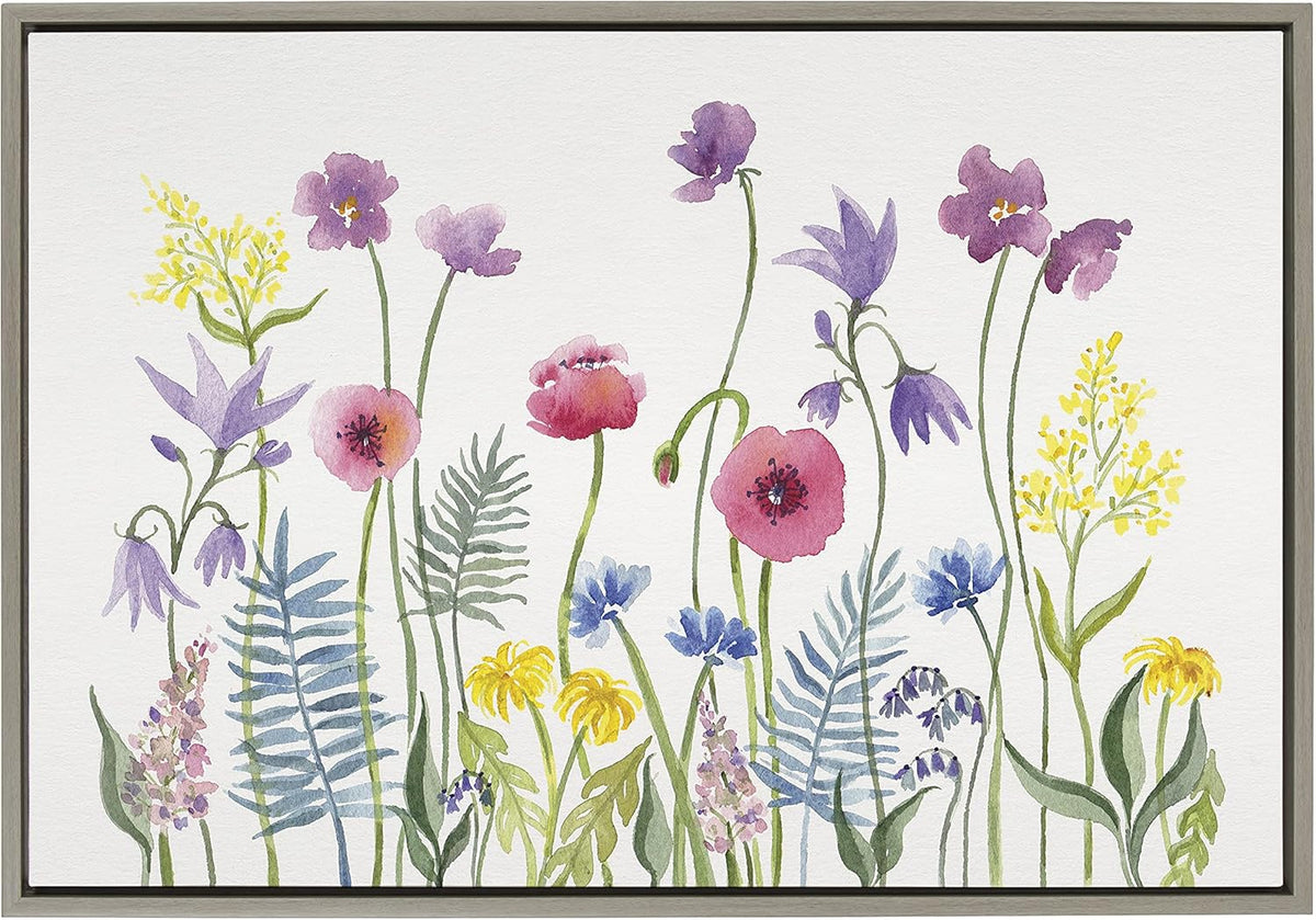 Framed Canvas, 23x33, Gray, Pack of 2 Z51105