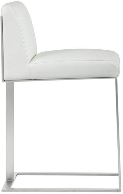 Cantina White Stainless Steel Counter Stool L309190