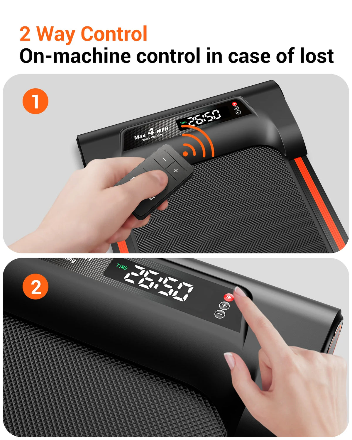 Walking Pad Under Desk Treadmill with Remote Control N3750