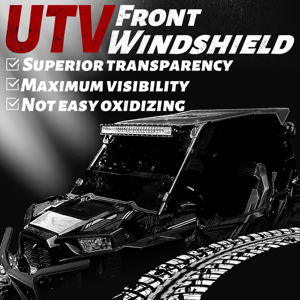 0.177 Thick Folding Clear Windshield S63314
