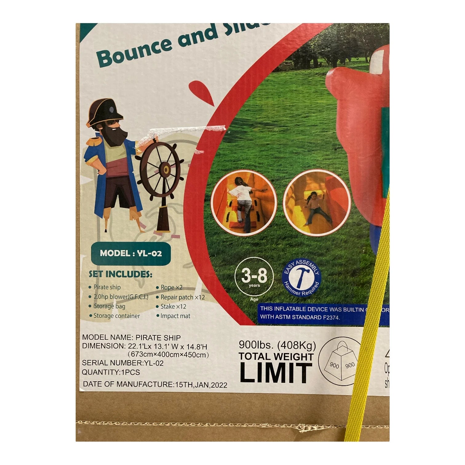 Inflatable Pirate Ship Bouncer F26214