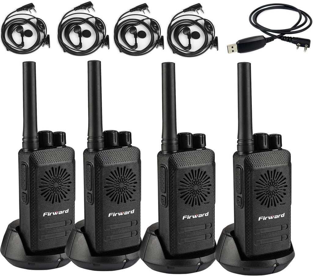 Rechargeable Walkie Talkies Two Way Radios 2 Pack with Programming Cable F942314