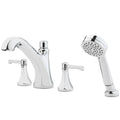 Polished Chrome 2-Handle Roman Tub Trim K1400