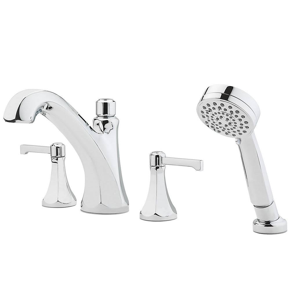 Polished Chrome 2-Handle Roman Tub Trim K1400