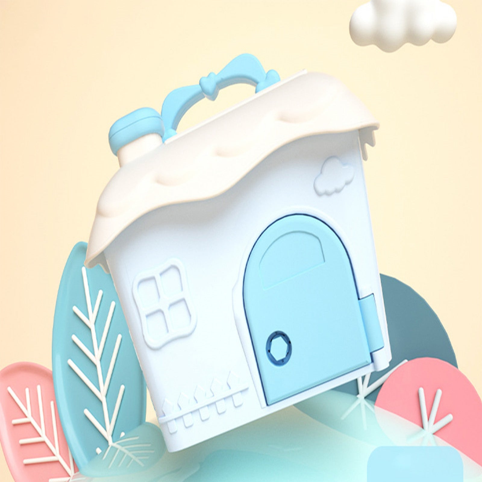 Blue Kids Dollhouse Storage Box X452973