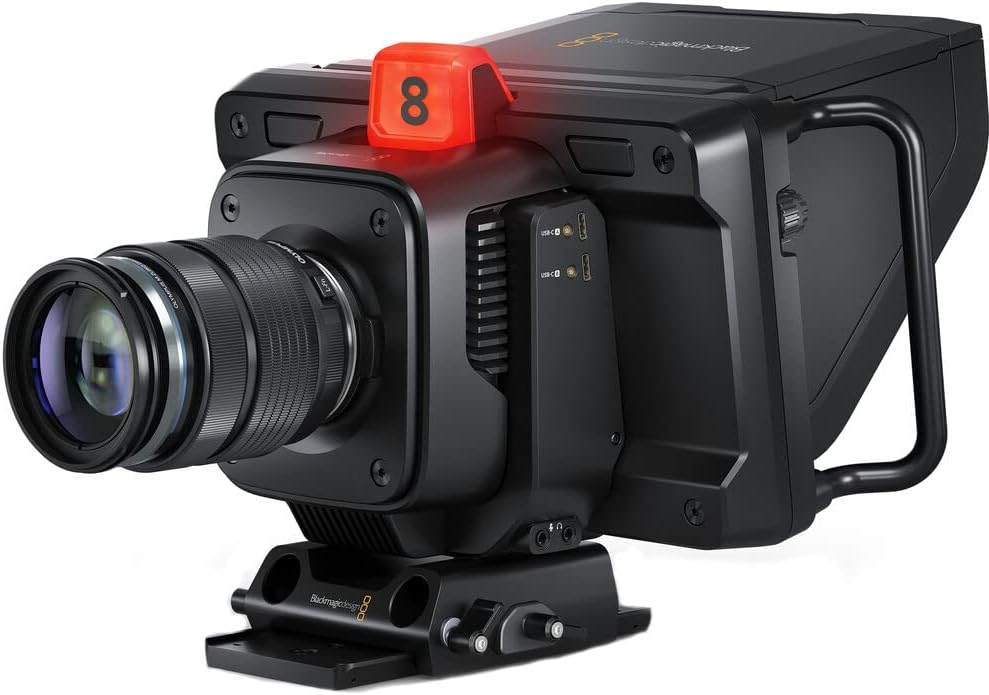 Blackmagic Studio Camera 4K Plus Bundle with AKG K240 Studio Pro Headphones and Screen Cleaning Wipes U418203
