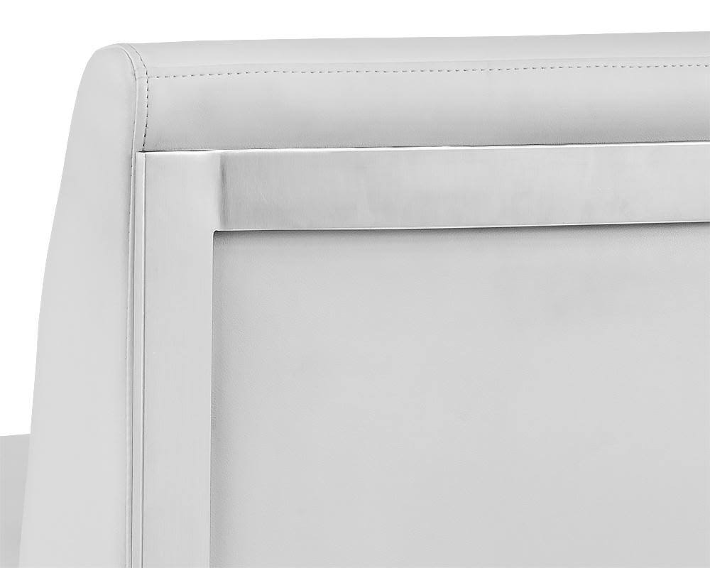 Cantina White Stainless Steel Counter Stool L309190