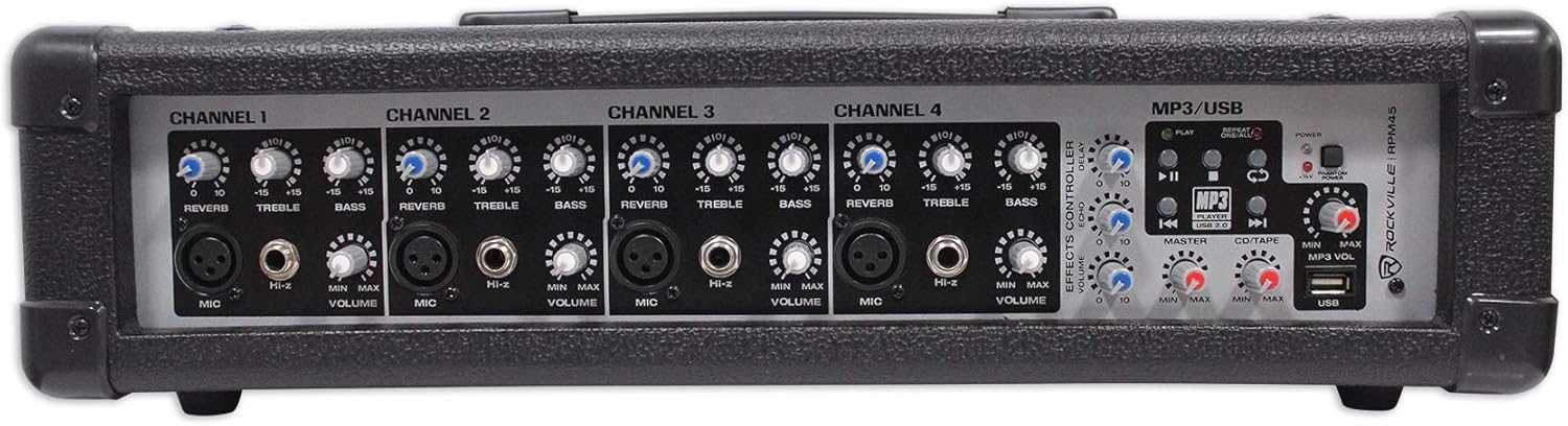 2000w Powered 4 Channel Mixer Stereo Amplifier with Bluetooth Q63645