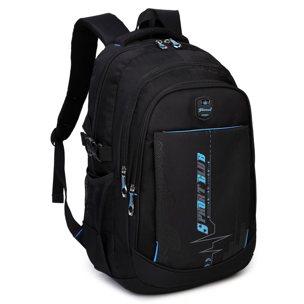 Black Blue Waterproof Lightweight Backpack C22818