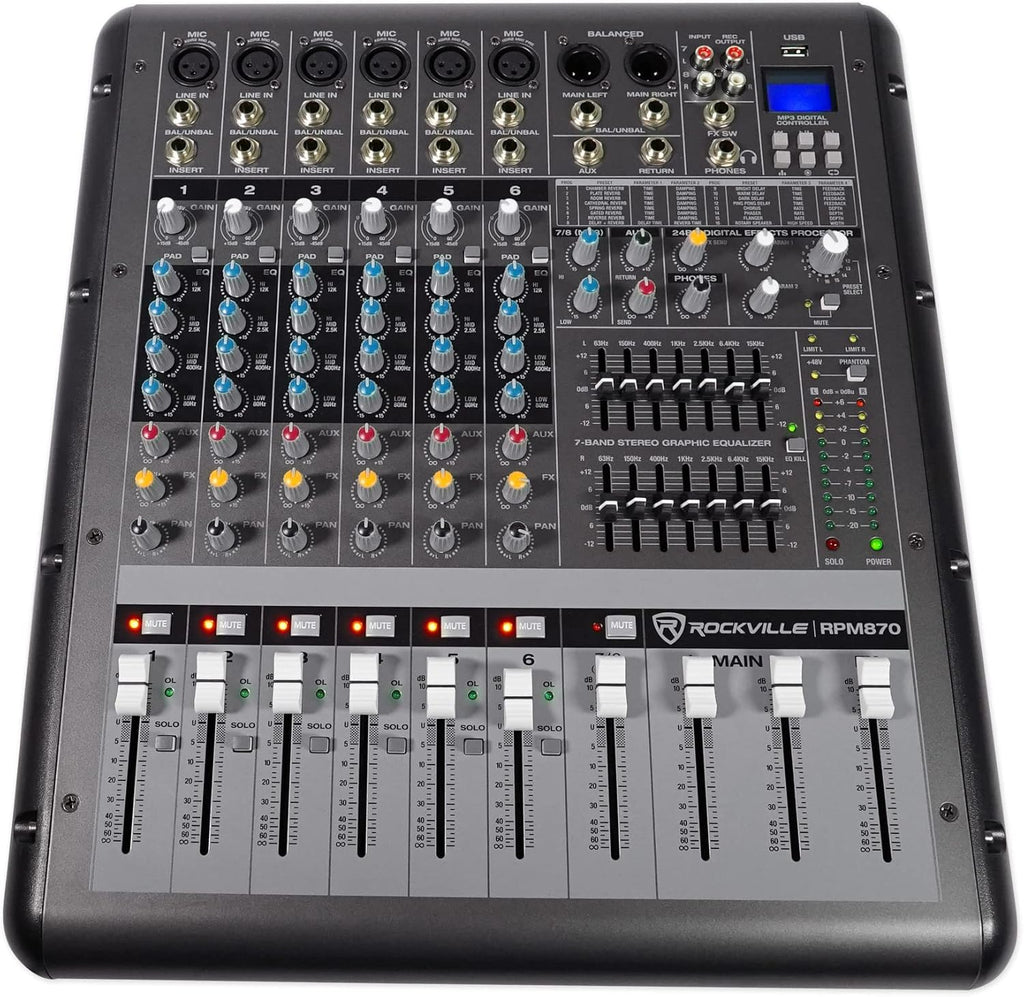 2000w Powered 4 Channel Mixer Stereo Amplifier with Bluetooth Q63645