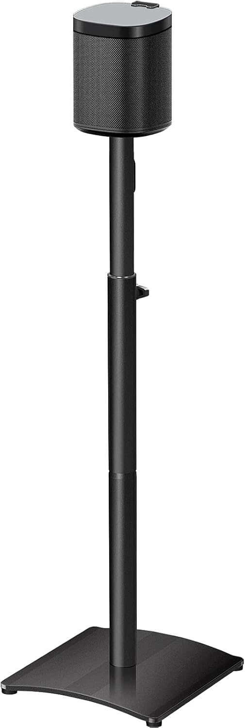 Speaker Stand with Cable Management, Height Adjustable 39.6"-48.3", Pack of 2 Q174742