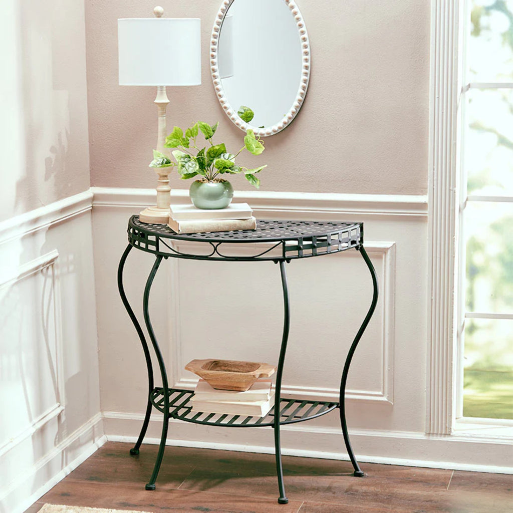 Metal Console Table Outdoor Half Moon Table I8201