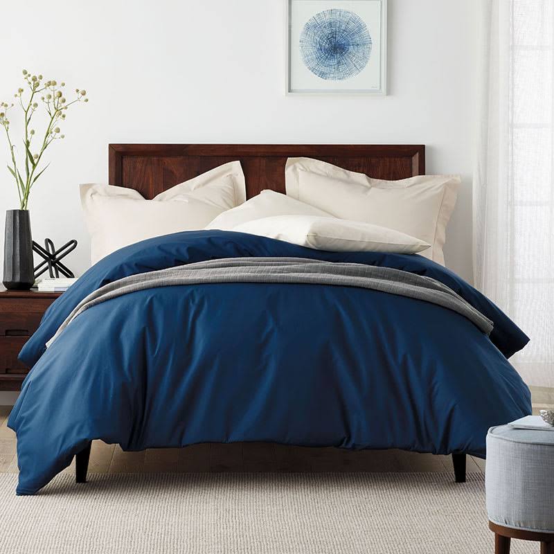 King Supima Cotton Percale Duvet Cover S6225