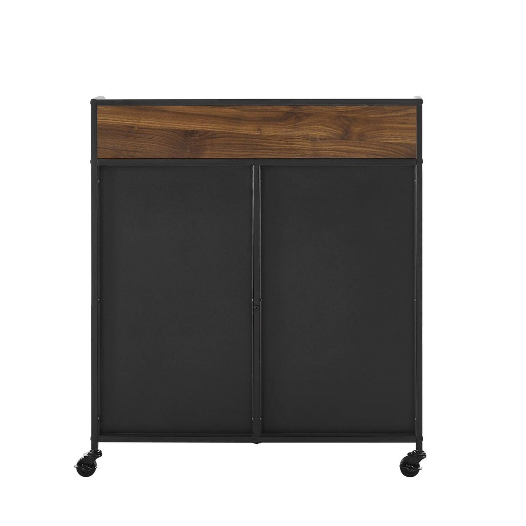 Grey Wash Mesh Bar Cabinet F756032