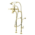 Vintage Freestanding Tub Filler Package Polished Brass O6114