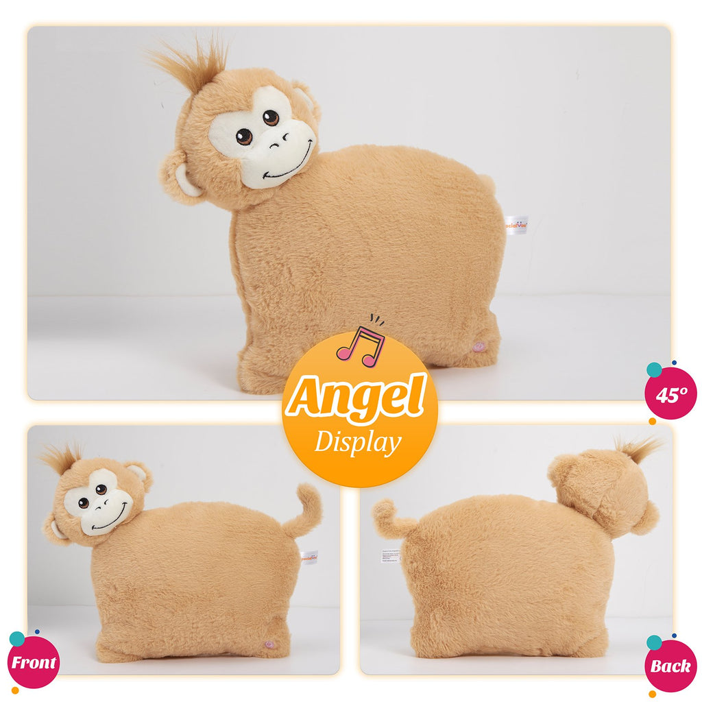 12'' Musical LED Monkey Stuffed Animal Plush Toy O9380