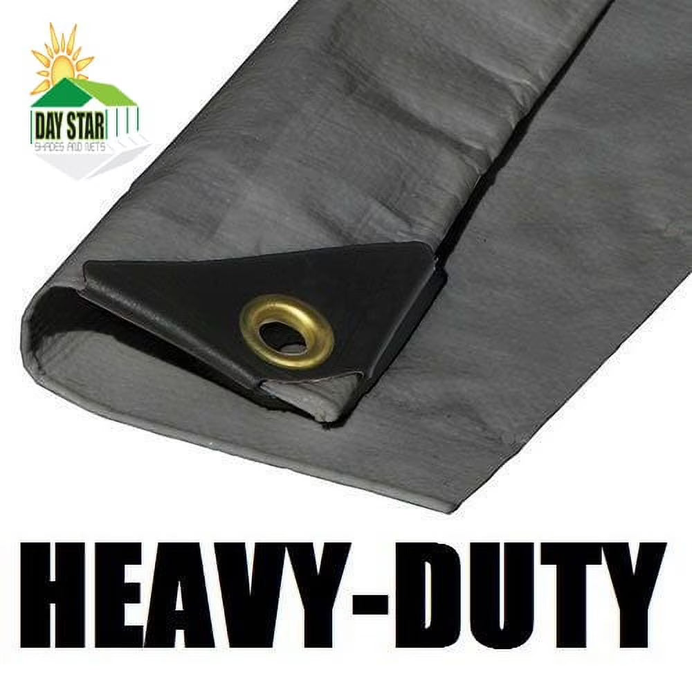 Silver 12 mil 3 Ply Coated Reinforced Canopy Tarp V103907