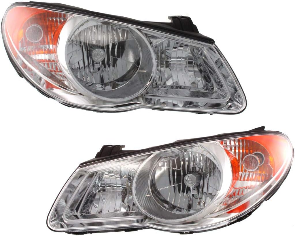 Headlight Assembly Pair for Hyundai Elantra 2007 2008 2009 T486