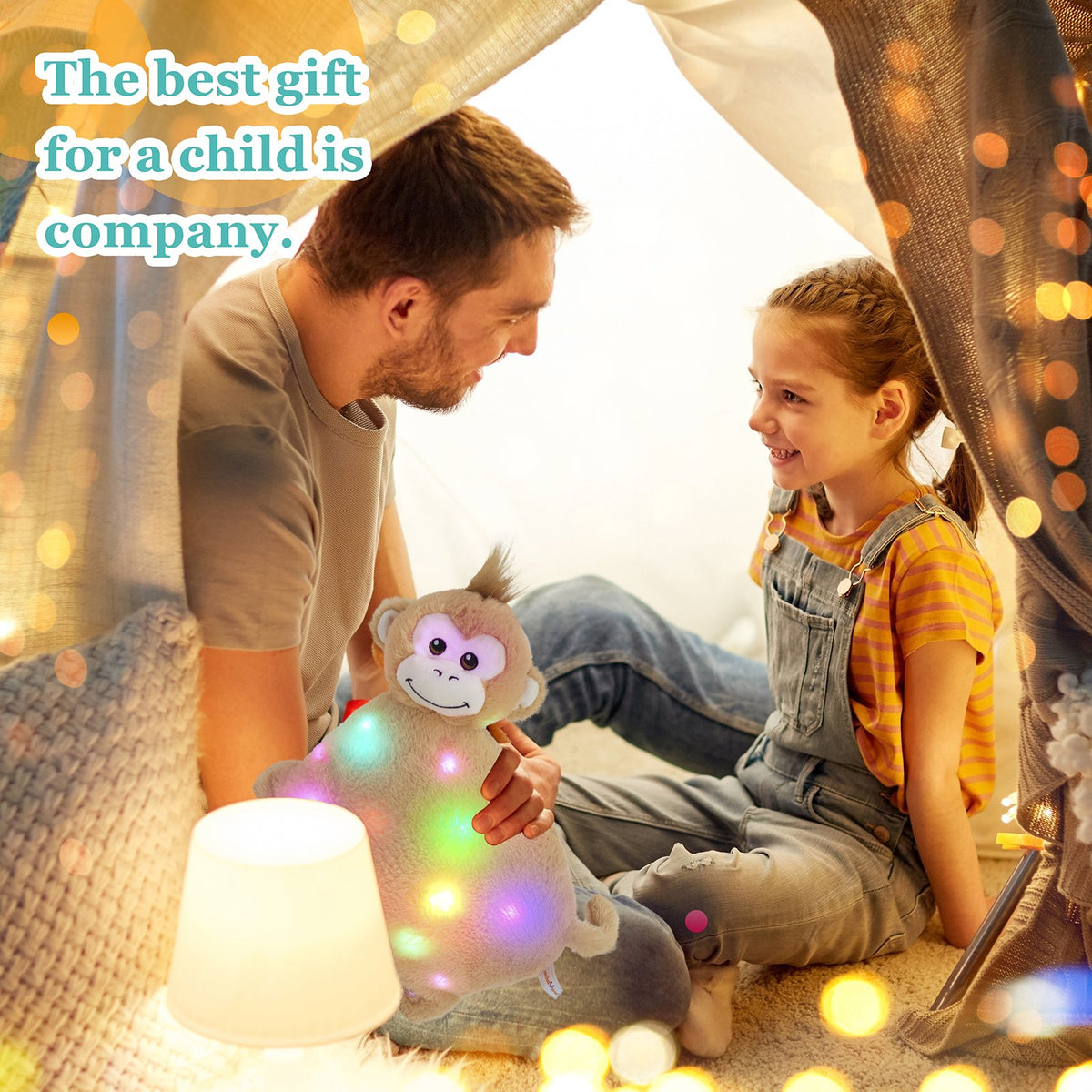 12'' Musical LED Monkey Stuffed Animal Plush Toy O9380