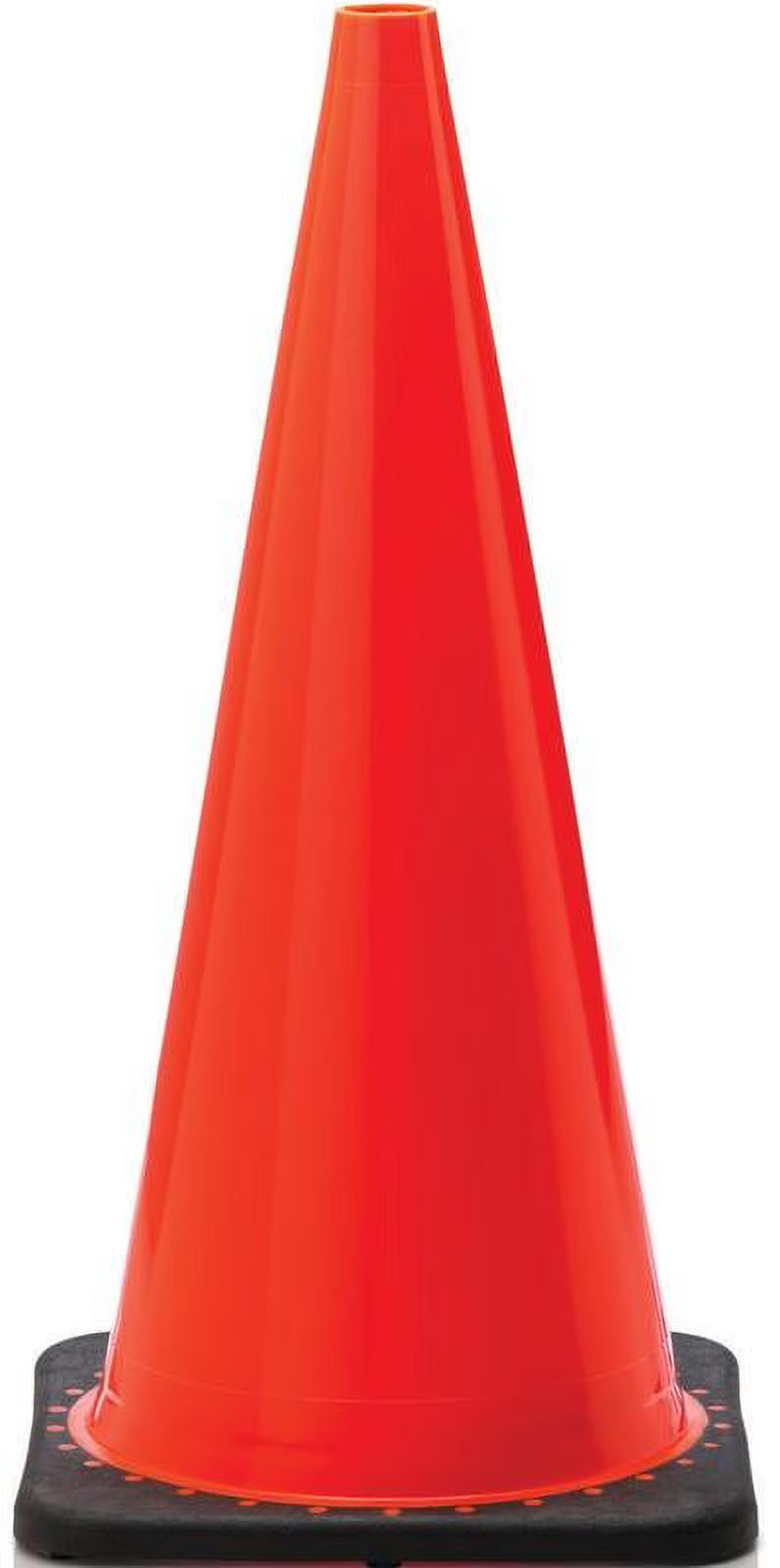 28 in H PVC Fluorescent Orange Traffic Safety Cone W2892