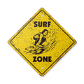 Vintage Crossing Sign Zone Xing Plastic 17" Tall F9270
