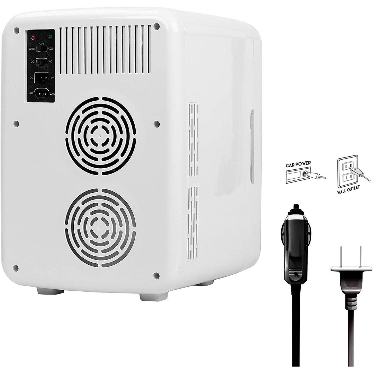 10L Portable Cooler Mini Fridge White N257466