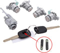Ignition Switch Cylinder & 4X Left Right Door Lock Cylinder w/ 2 Keys Pack of 2 V66116