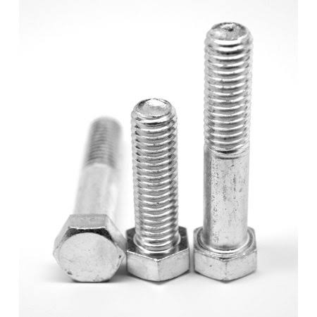 M18 x 2.50 x 75 mm Coarse Thread DIN 931 Class 8.8 Hex Cap Screw Medium Carbon Steel Zinc Plated Pk 50 G722