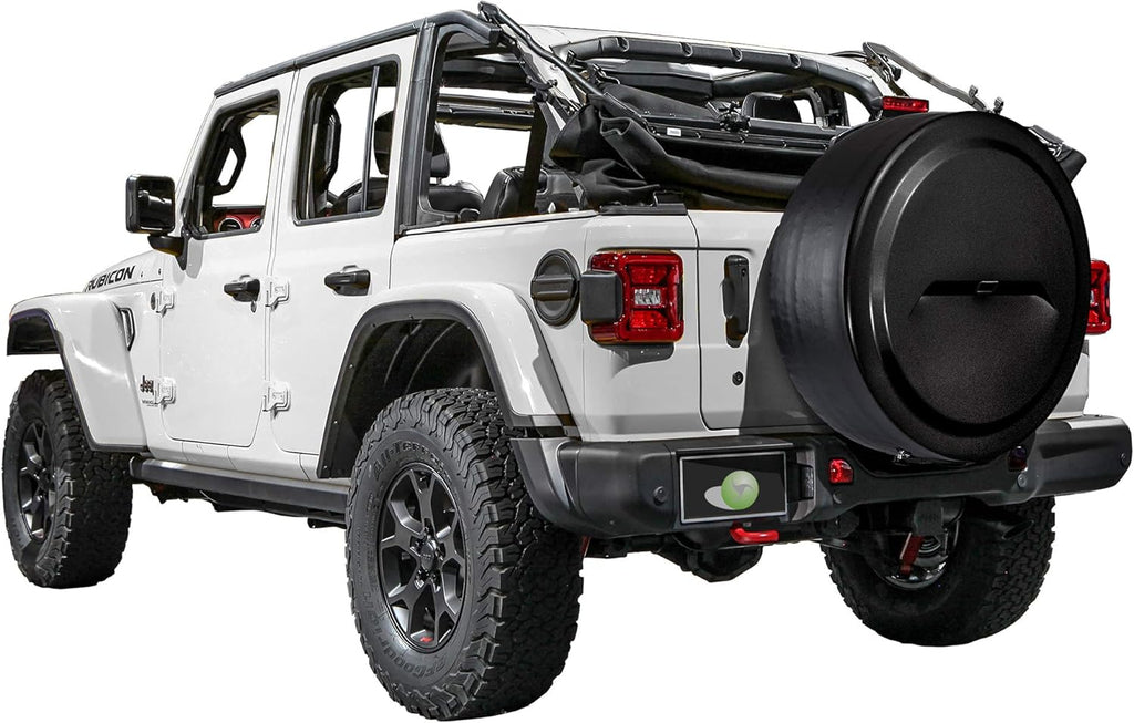 33" Black Rigid Tire Cover for Jeep Wrangler JL I825