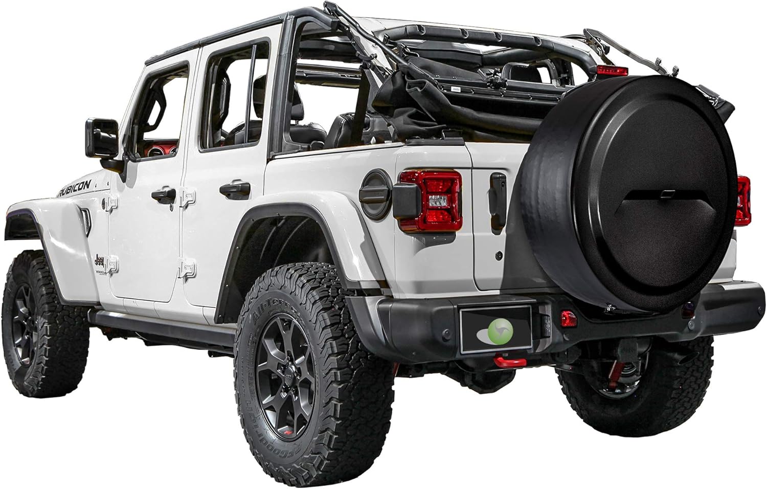 33" Black Rigid Tire Cover for Jeep Wrangler JL I825