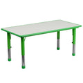 Rectangular Activity Table in Green/grey O596679