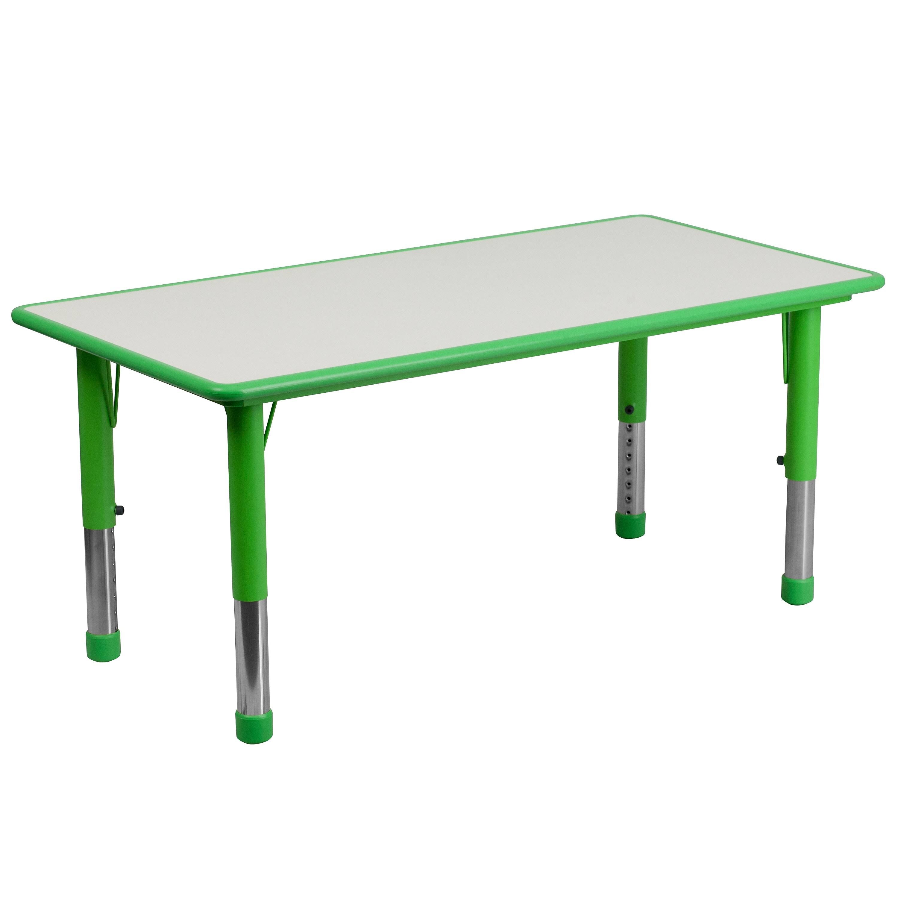Rectangular Activity Table in Green/grey O596679