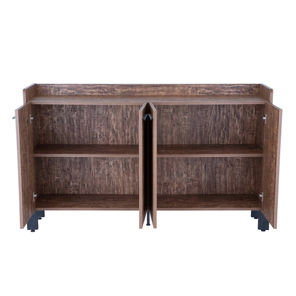 Distressed Sideboard with Two Storage Cabinets X621715