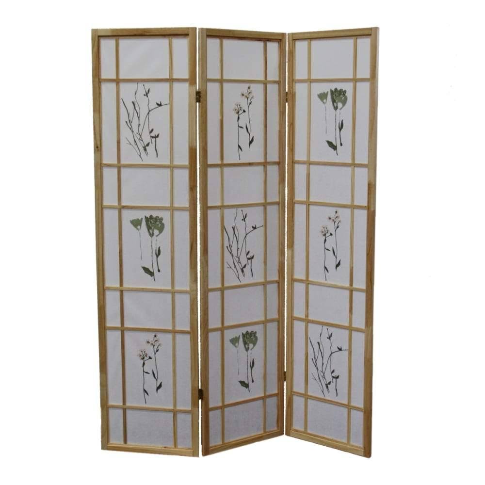 Cherry 3 Panel Shoji Screen H67682
