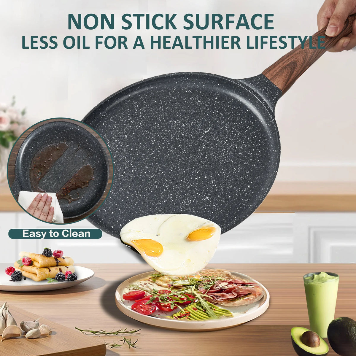 11 inch Nonstick Cast Aluminum Crepe Pan R68842